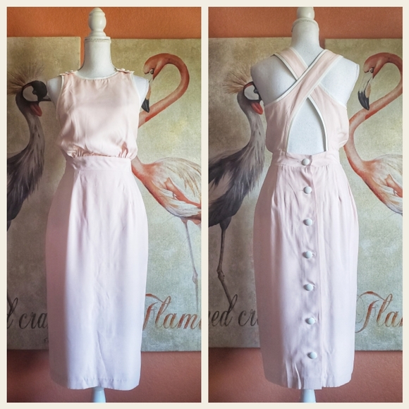 Datiani Dresses & Skirts - Vintage Datiani Button Up Sleeveless Midi Dress 6